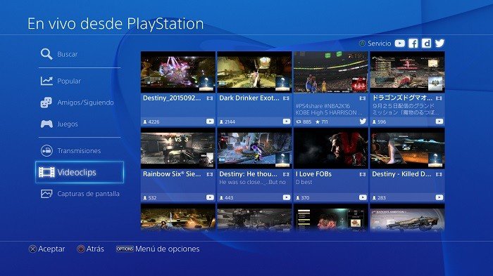 ps4 en vivo