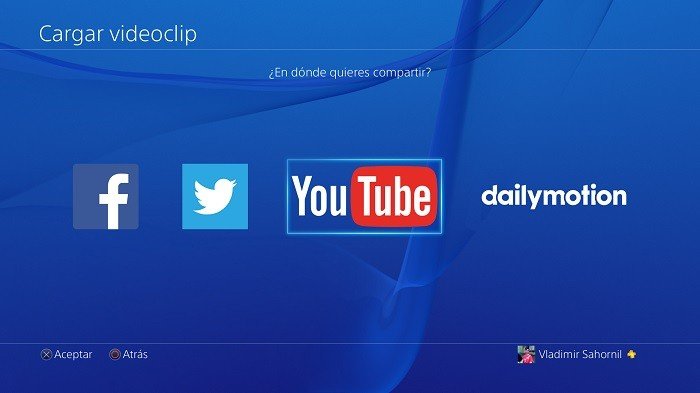 ps4 subir videos