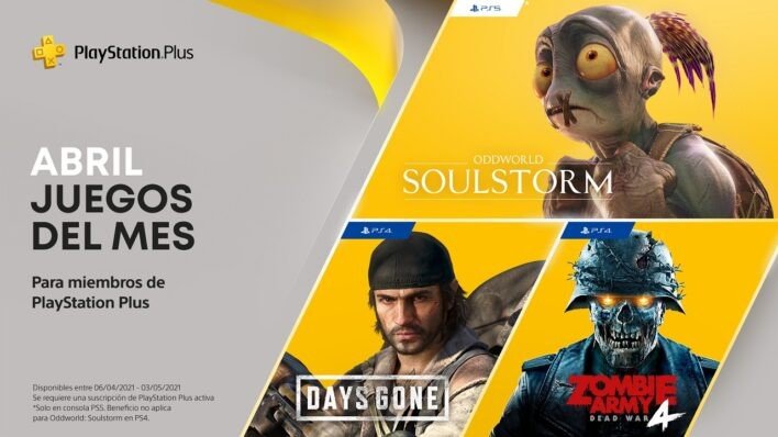 PS Plus Abril 2021