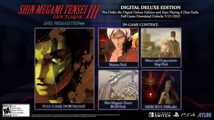 SMT III Nocturne HD Digital Deluxe Edition