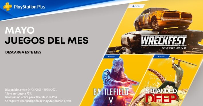 PS Plus Mayo 2021