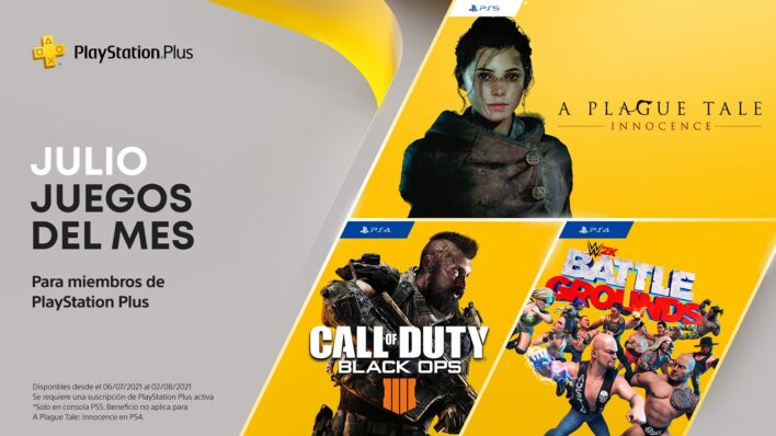 PS Plus Julio