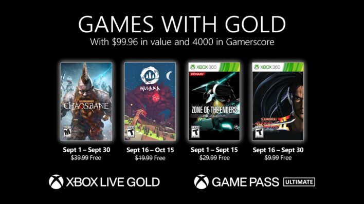 Games with Gold September